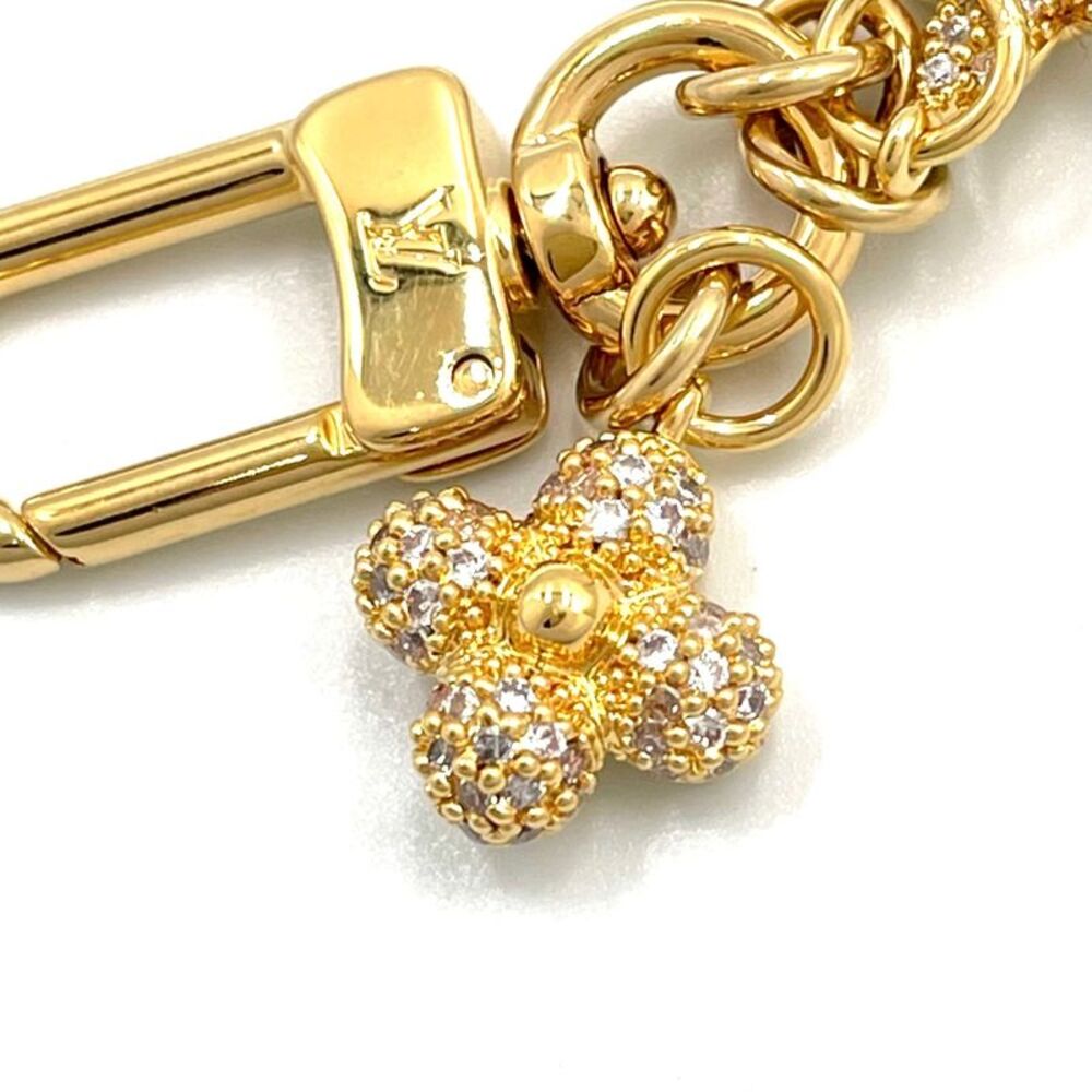 Louis Vuitton Micro LV Charm Key Ring Gold - Picture 5 of 8